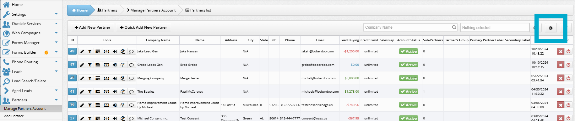 column priority partners