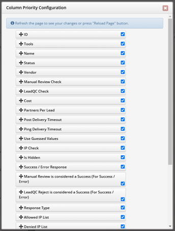 column priority sources